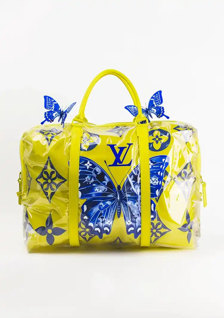 Louis Vuitton Gele Handtas Schilderij CollageDepot