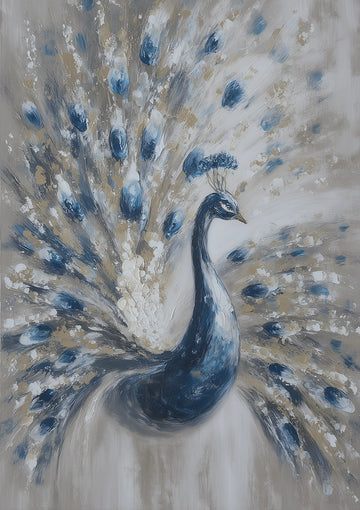 Blauw Trots Schilderij