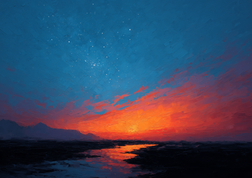 Hemelvuur Schilderij